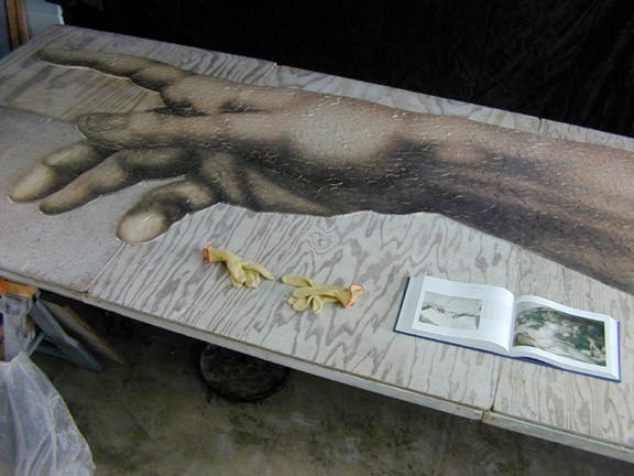 Gods hand before shipping